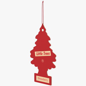 Car Freshener Little Trees Strawberry Fragrance 3D