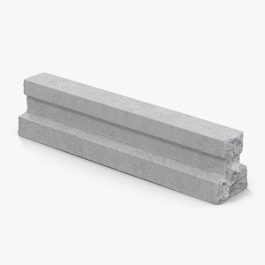 3D Concrete T Beam Chunk 2 model