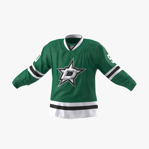 3D Hockey Jersey Dallas Stars