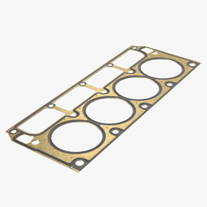 Cylinder Head Gasket GM Brass 3D model