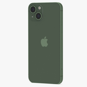 3D Green Apple iPhone 13