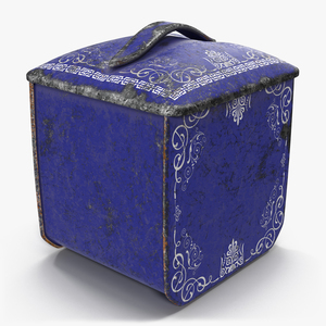 3D Vintage Tea and Coffee Tin 4 model