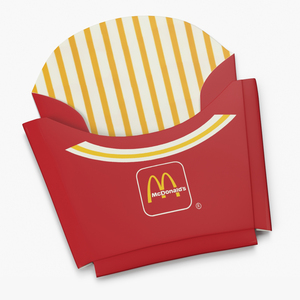 3D McDonald's French Fries Packaging model