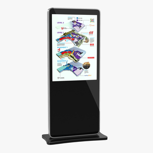 3D Information Kiosk Black model