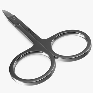 Curved Manicure Scissors 3D model