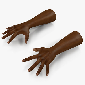 African Man Hands Pose 4 3D model