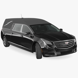 Cadillac Platinum Phoenix Hearse 2019 Rigged 3D model