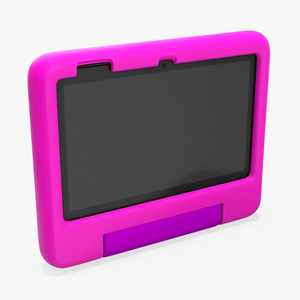 3D Tablet with Child Proof Case Pink model