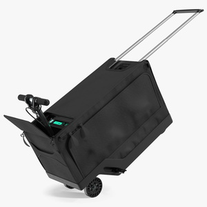 Motorized Rideable Carry on Luggage Rigged 3D