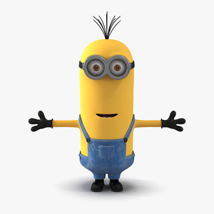 3D model Tall Two Eyed Minion