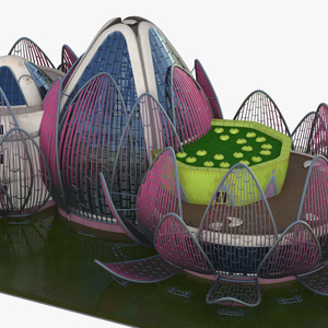 3D model Lotus Building Wujin