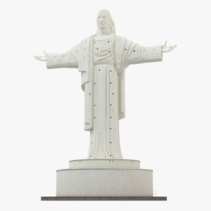 Cristo de la Concordia Statue 3D model