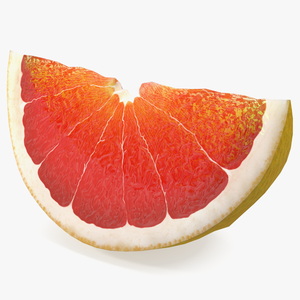 3D Realistic Grapefruit Slice