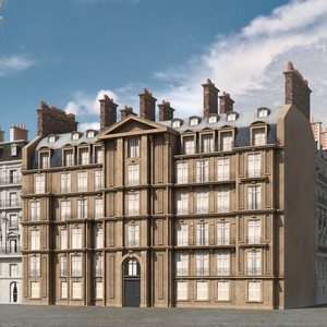 3D Traditional Building Paris