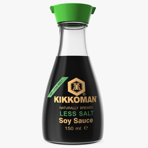 3D Soy Sauce Kikkoman Less Salt model