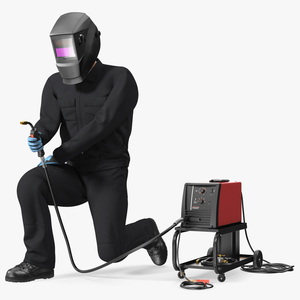 Welder with Welding Machine 3D