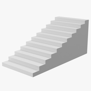 3D model Architectural White Stair