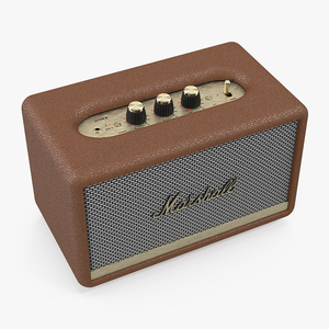 Marshall Acton II Wireless Wi-Fi Smart Speaker Brown 3D