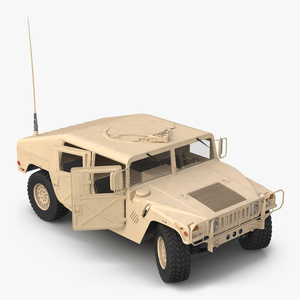 3D model Humvee Desert Rigged