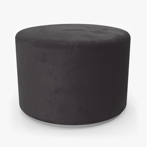 3D Round Fabric Ottoman Footstool for 3D Print model