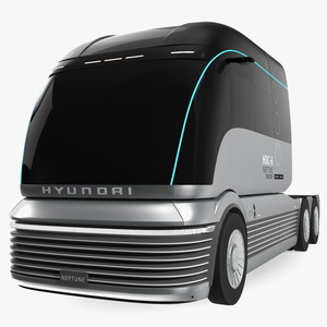 3D model Hyundai HDC-6 Neptune Concept Fuel Cell Electric Heavy Duty Truck