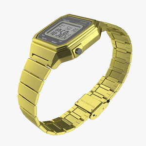 3D Golden Electronic Watch Generic