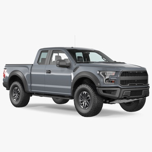 Pickup Truck Grey 3D