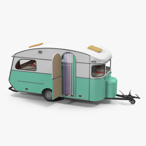 Constructam Comet 5 Vintage Caravan Rigged 3D
