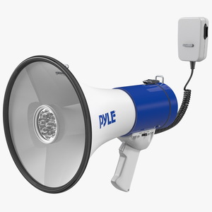 3D Pyle PMP51LT Megaphone with Siren model