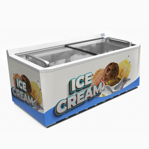 3D Ice Cream Chest Freezer model