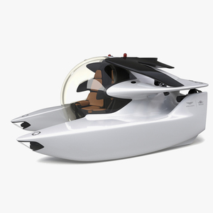 Aston Martin Luxurious Personal Submarine White 3D