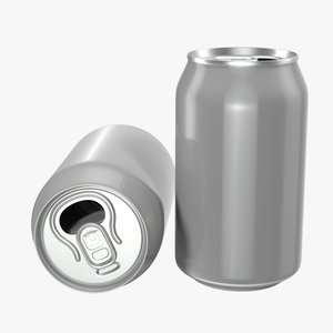 3D Aluminium Can Open model