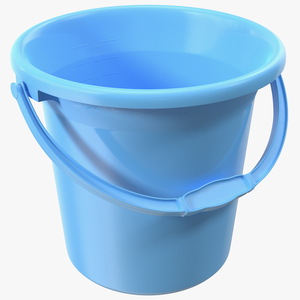 3D model Unbreakable Plastic Bathroom Bucket