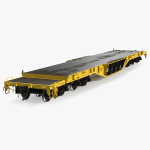 3D Flatbed Rail Car