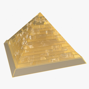 3D Pyramid Puzzle Yellow