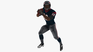 3D model Houston Texans American Football Player Running The Ball Fur