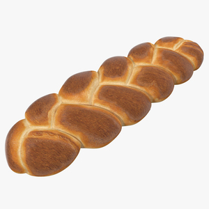 3D Challah Bread model