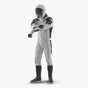 3D Futuristic Astronaut Space Suit Rigged model