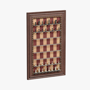 Wall Mounted Chess Set 3D