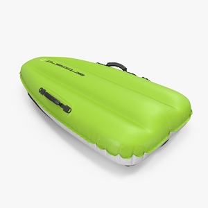 3D Inflatable Sled Green