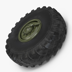 3D model Military Truck Wheel