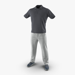 Mens Casual Clothes 3D model