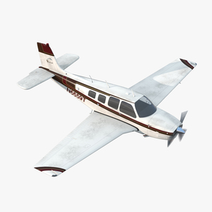 Beechcraft Bonanza 2 Rigged 3D