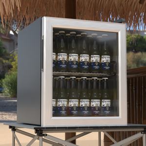 Beverage Cooler Fridge with Coronita Beer Bottles 3D model