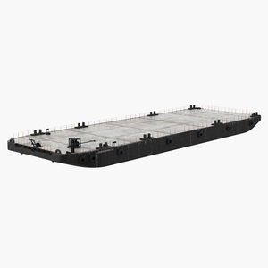 3D Pontoon Barge model