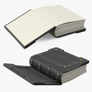 3D model Vintage Ornate Book Black