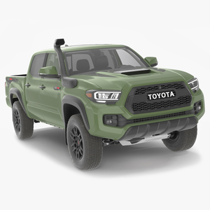 3D Toyota Tacoma TRD Pro Army Green 2021 Simple Interior model