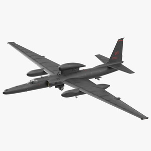 3D model Lockheed U_2 Dragon Lady Aircraft Rigged