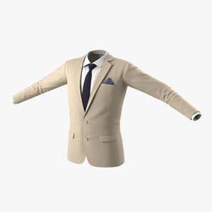 3D Mens Suit Jacket 8 model