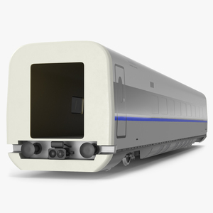 High Speed Bullet Train Wagon 3D model